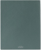 Smythson Green Portobello Panama Notebook