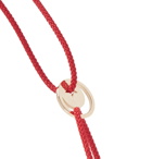 Luis Morais - Cord and Gold Bracelet - Red