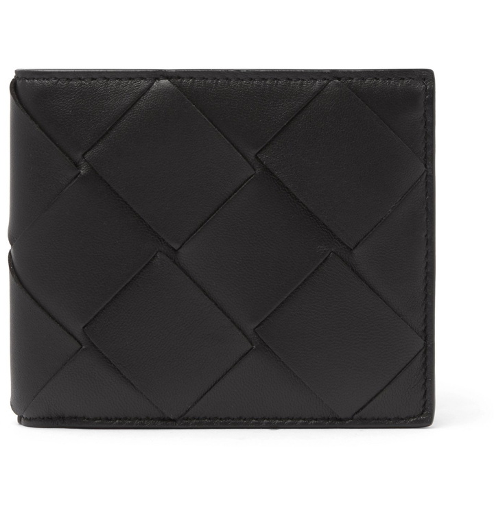 Photo: Bottega Veneta - Intrecciato Leather Billfold Wallet - Black