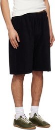 Courrèges Black Spongy Sports Shorts