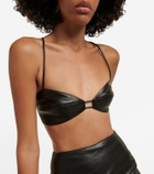 The Sei Leather bra
