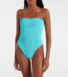 Hunza G Brooke strapless swimsuit