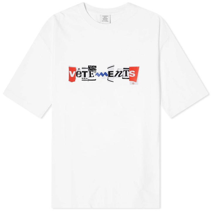 Photo: VETEMENTS Mixed Logo Tee