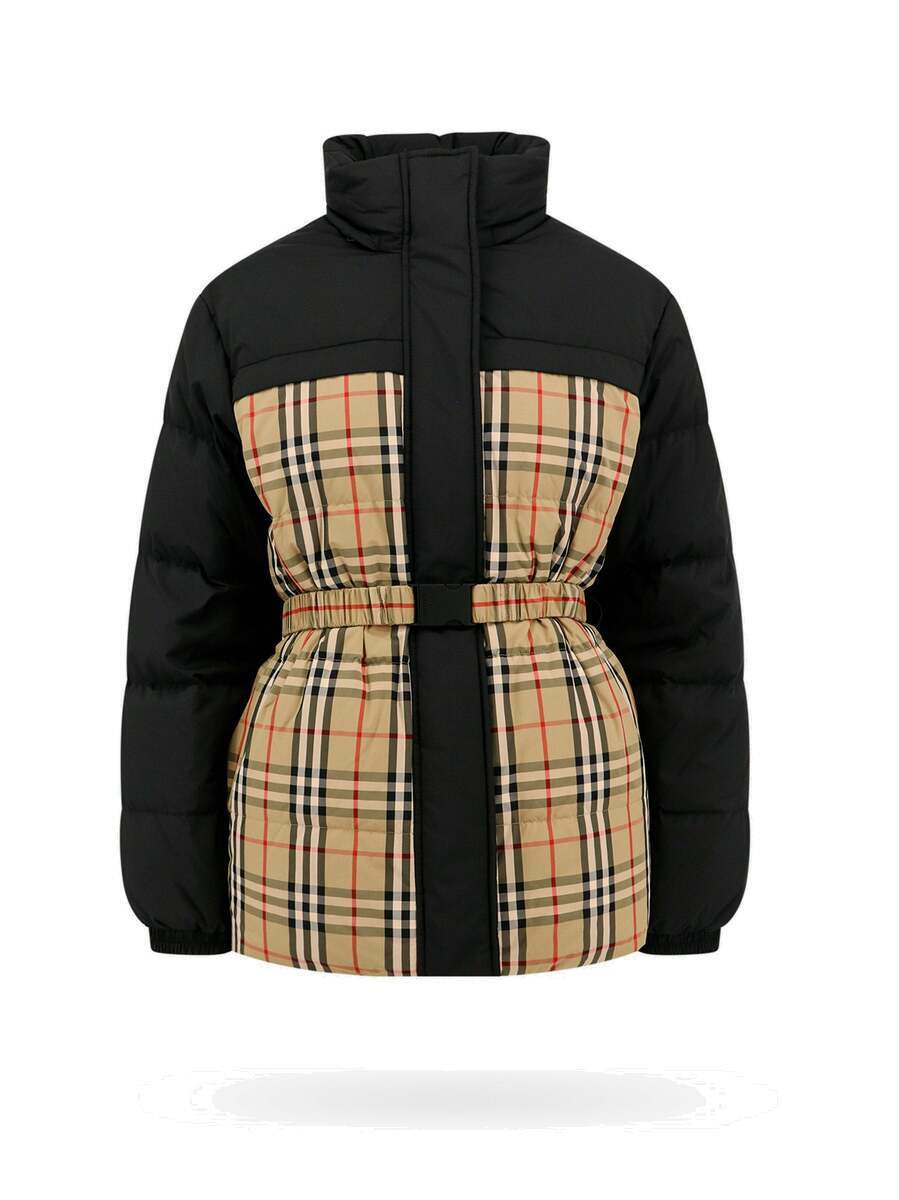 Burberry Jacket Black Womens Burberry