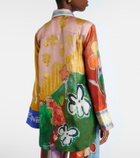 Alémais Mlak printed silk twill shirt