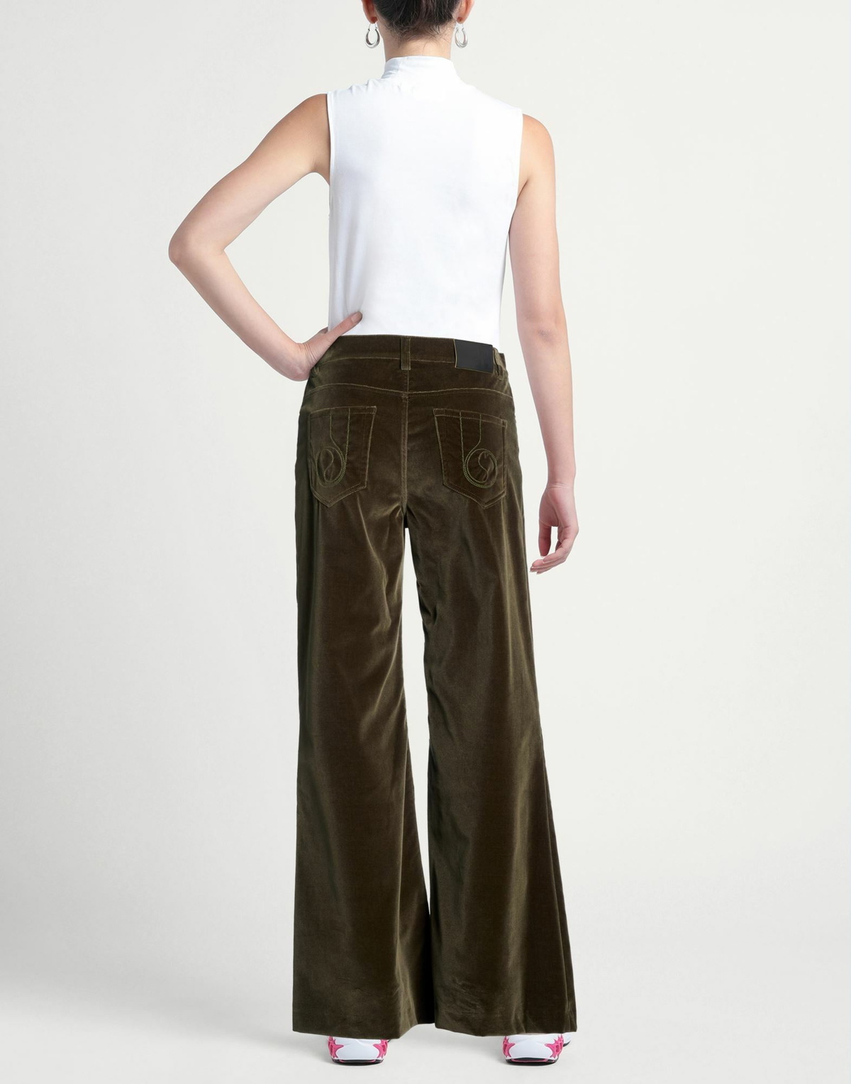 La Doublej Womens Pants Dark in Green