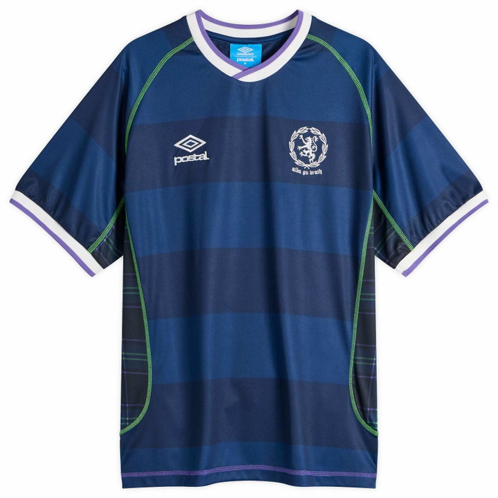 Photo: POSTAL Men's x Umbro Home Shirt in Navy