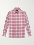 NAHMIAS - Checked Cotton-Blend Shirt - Red