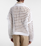Brunello Cucinelli Open-knit cotton cardigan