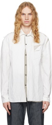 CARNET-ARCHIVE White Skin-Off Shirt