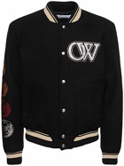 OFF-WHITE - Cryst Moon Phase Wool Varsity Jacket
