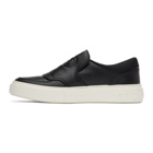 Salvatore Ferragamo Black Gancini Slip-On Sneakers