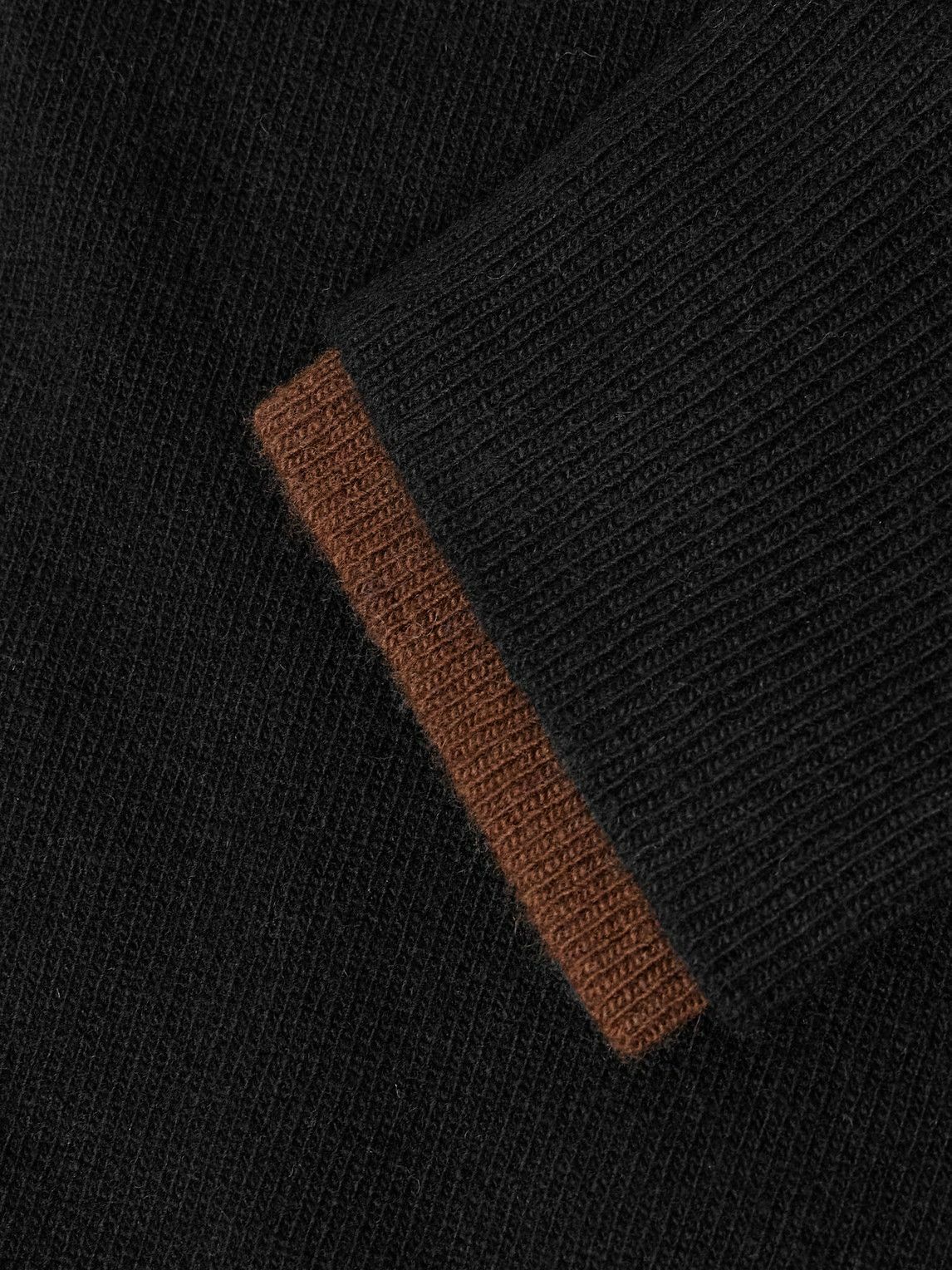 Altea - Wool and Cashmere-Blend Polo Shirt - Black