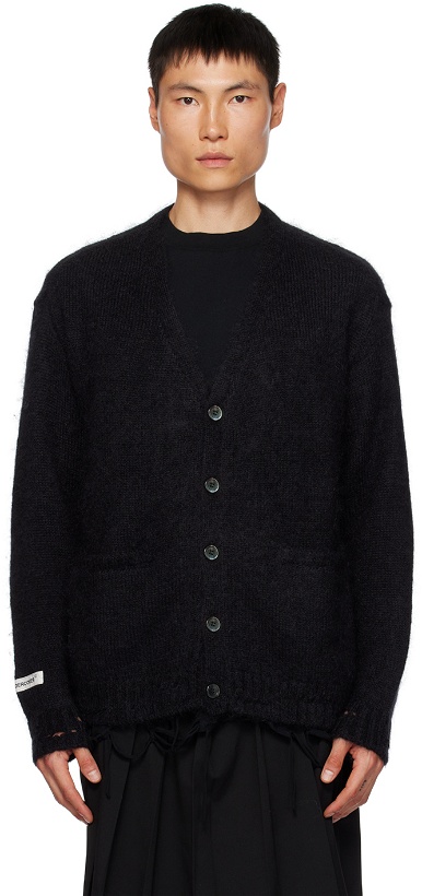 Photo: UNDERCOVER Black Ripped Cardigan