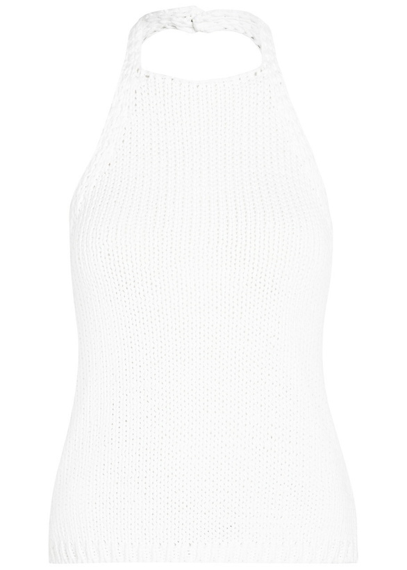 Photo: Rohe Halterneck Cotton-knit top White