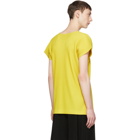 Homme Plisse Issey Miyake Yellow Pleated T-Shirt