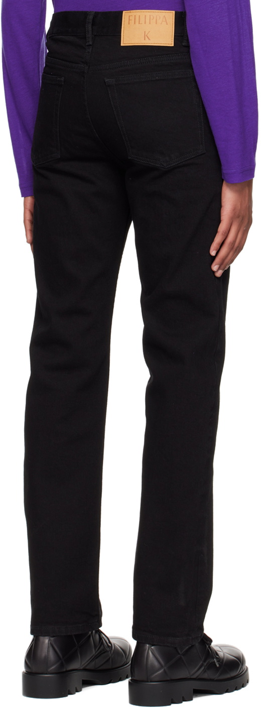 Filippa K Black Straight-Leg Jeans