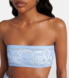 Pucci Printed cotton toile bandeau top