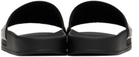 Moschino Black Rubber Pool Slides