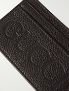 GUCCI - Logo-Embossed Pebble-Grain Leather Cardholder