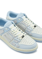 Amiri Skel Panelled Leather Sneakers Light Blue