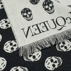 Alexander McQueen Men's Reversible Scarf in Black/Ivory