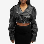 Rick Owens Women's Biker Leather Jacket in Black