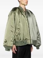 Balenciaga Green Double-Sleeves Bomber Jacket