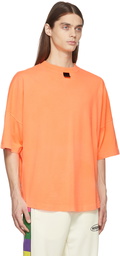 Palm Angels Orange Blurry Logo T-Shirt