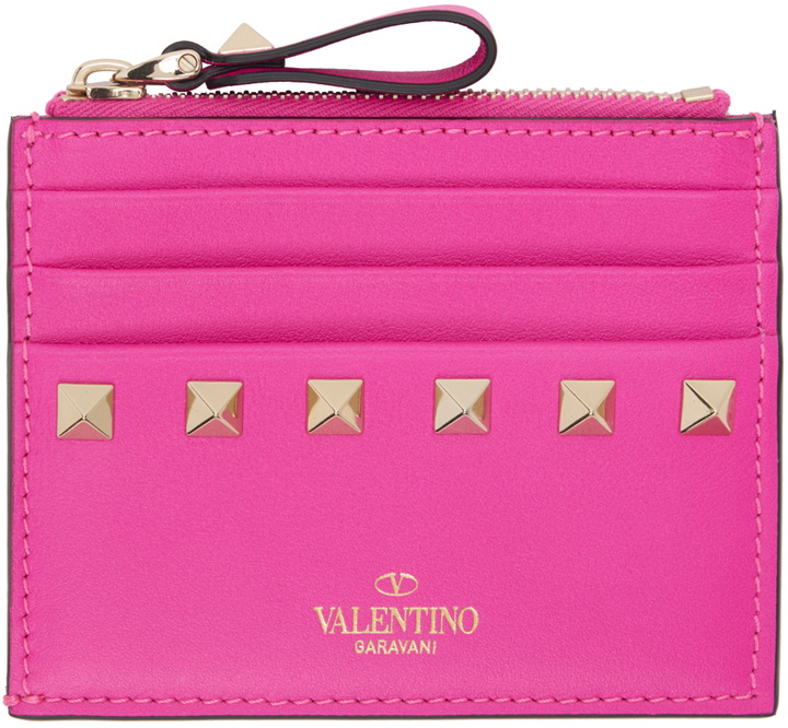 Photo: Valentino Garavani Pink Rockstud Card Holder