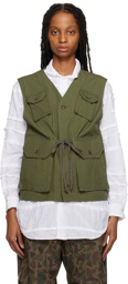 Engineered Garments Khaki C-1 Vest