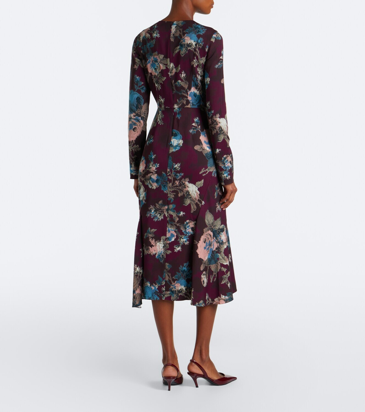 Erdem Floral cady midi dress