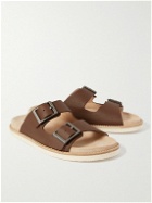 Brunello Cucinelli - Full-Grain Leather Sandals - Brown