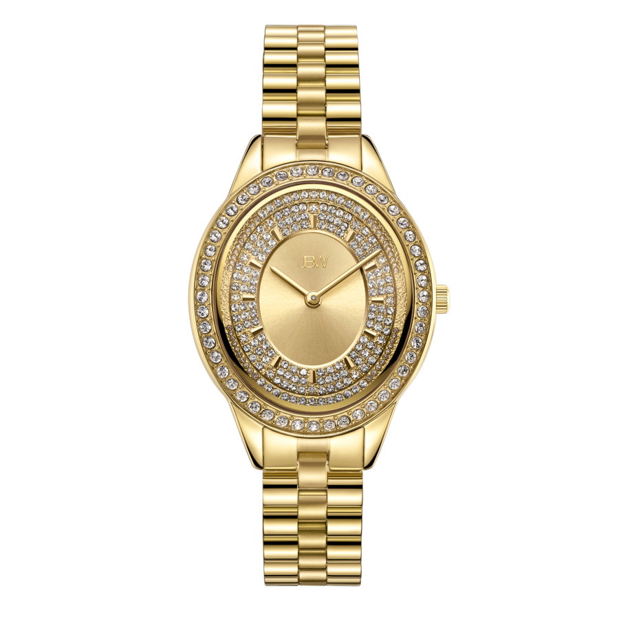 JBW Bellini Quartz Diamond Crystal Gold Dial Ladies Watch JBW Cristal J6346A | Women main image 2