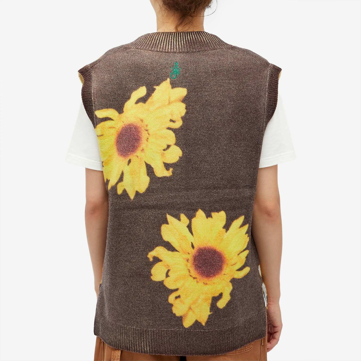 JW Anderson Women's Printed Vest in Dark Brown