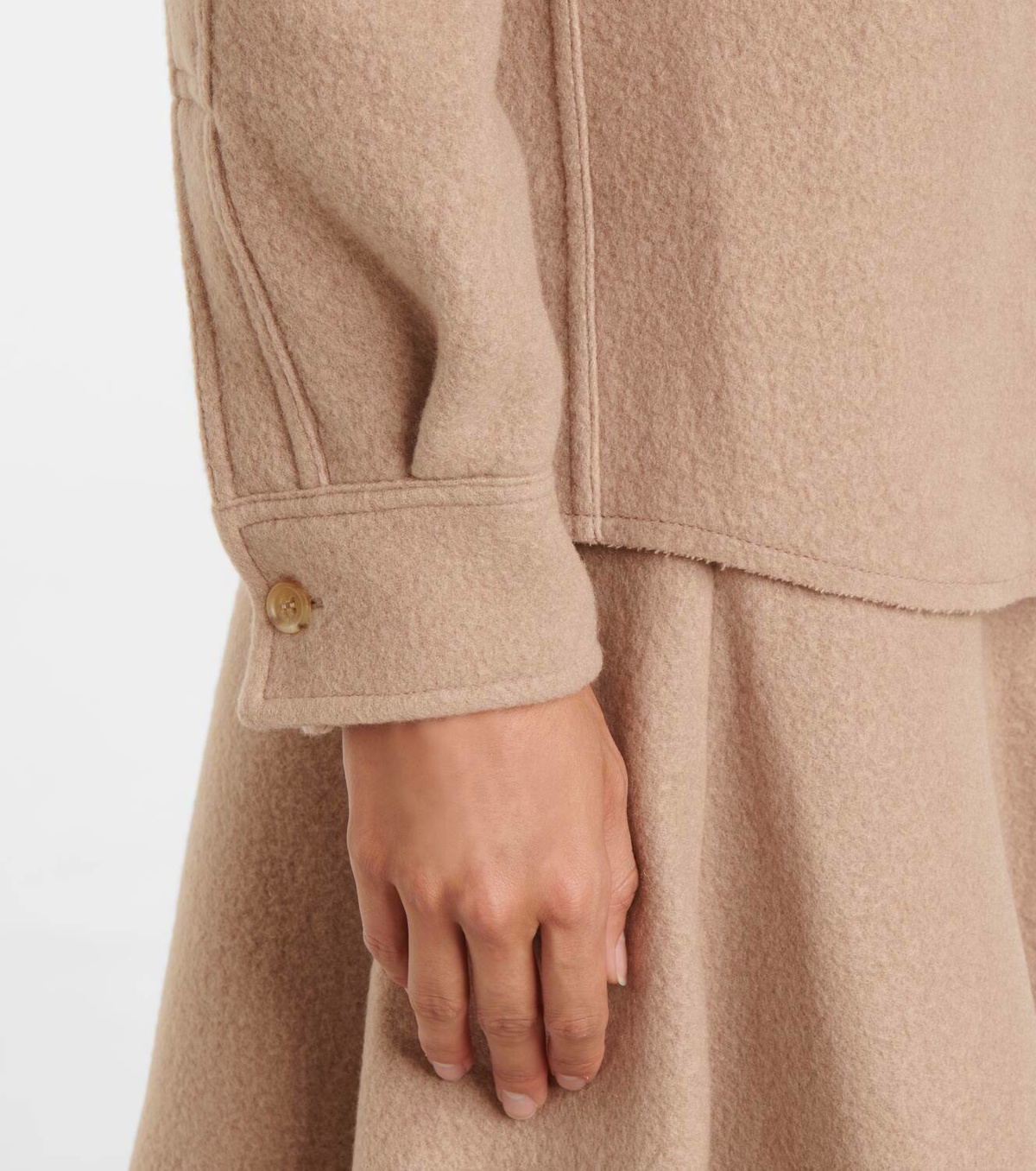 Gabriela Hearst John Austin cashmere shirt jacket Gabriela