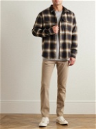 FRAME - Checked Brushed Cotton-Flannel Shirt - Brown