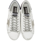 Golden Goose White and Grey Superstar Sneakers