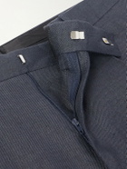 Lardini - Straight-Leg Pleated Linen-Twill Shorts - Blue