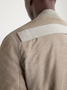 Rick Owens - Bauhaus Leather Zip-Up Flight Jacket - Gray