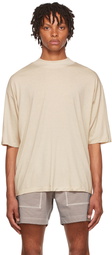 AURALEE Off-White Wool T-Shirt