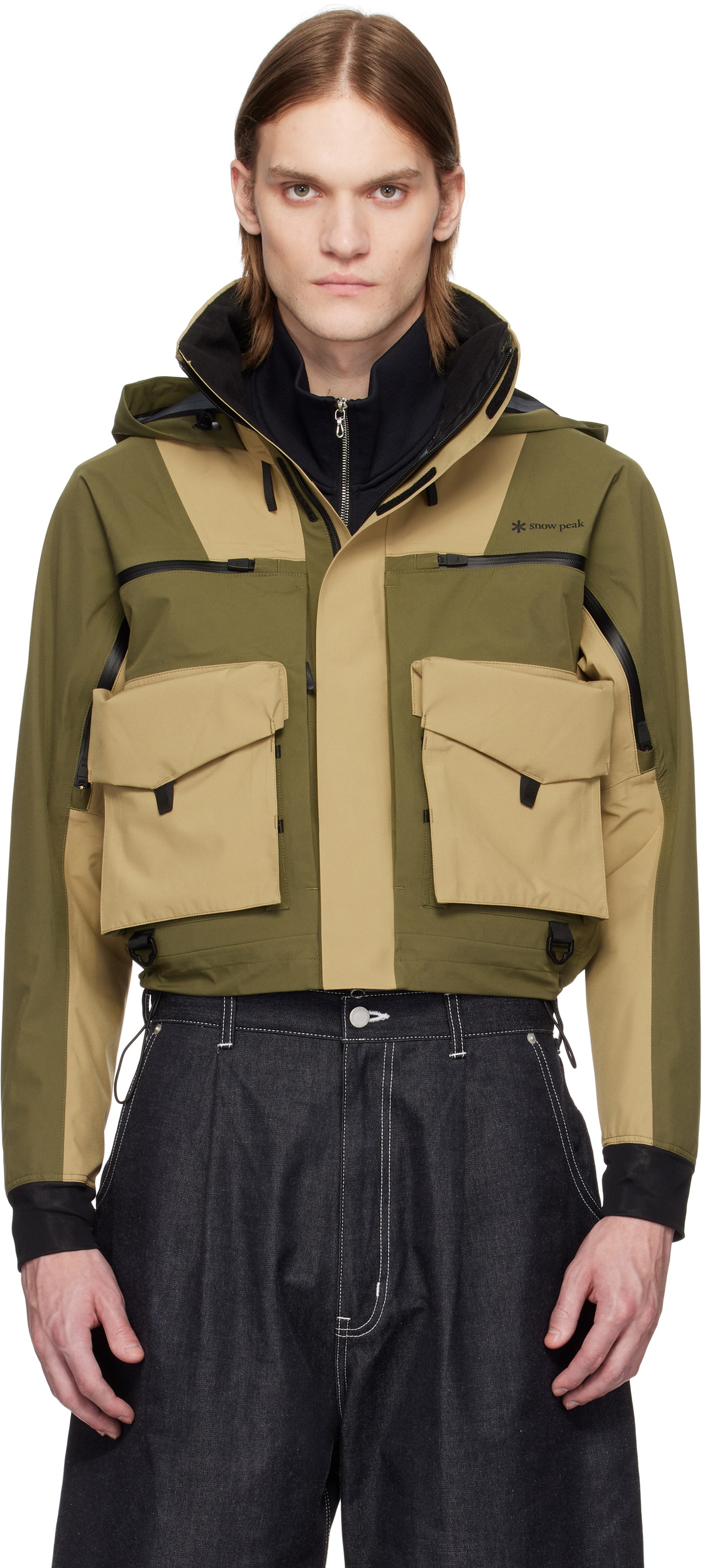 Snow Peak Beige Takibi Duck Apron Snow Peak