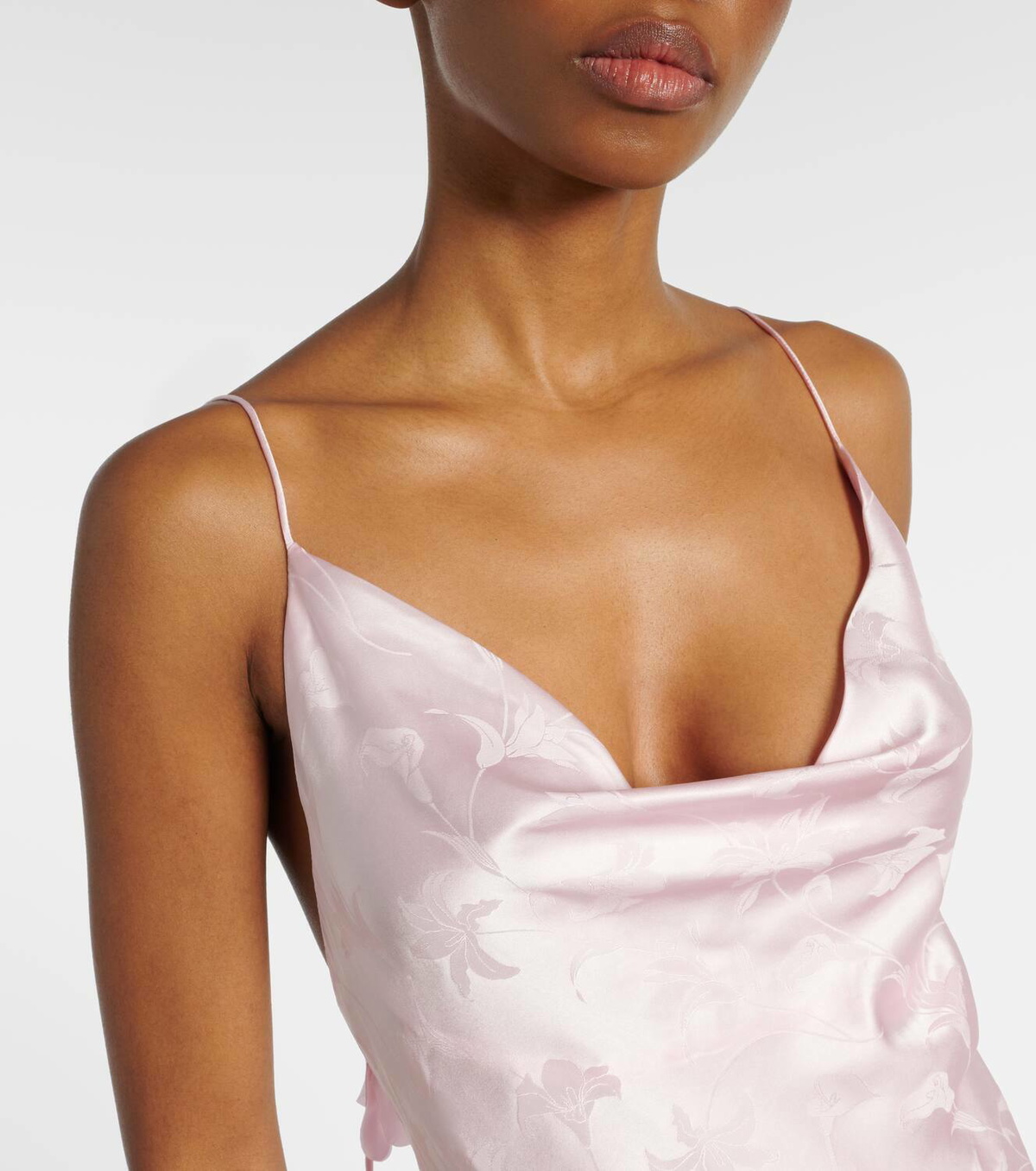 Rotate Bridal silk satin midi dress ROTATE Birger Christensen