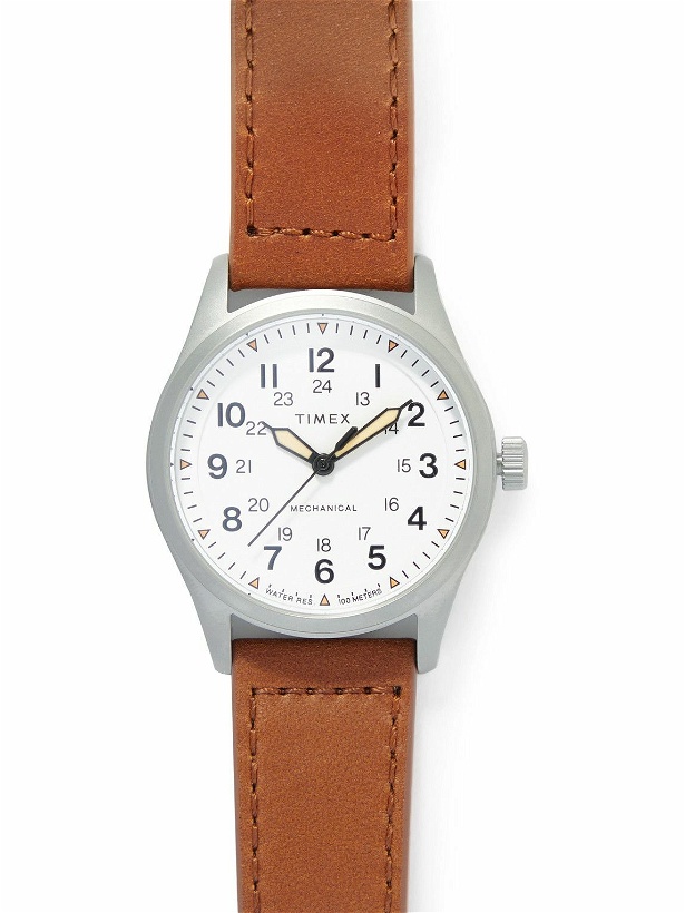 Photo: Timex - Expedition North Field Hand-Wound 38mm Stainless Steel and Leather Watch