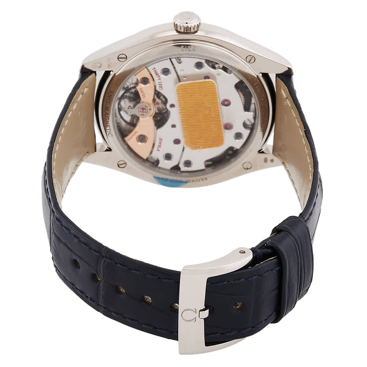Omega Limited Edition De Ville Tresor Hand Wind Blue Dial Mens Watch 432.53.40.21.03.001