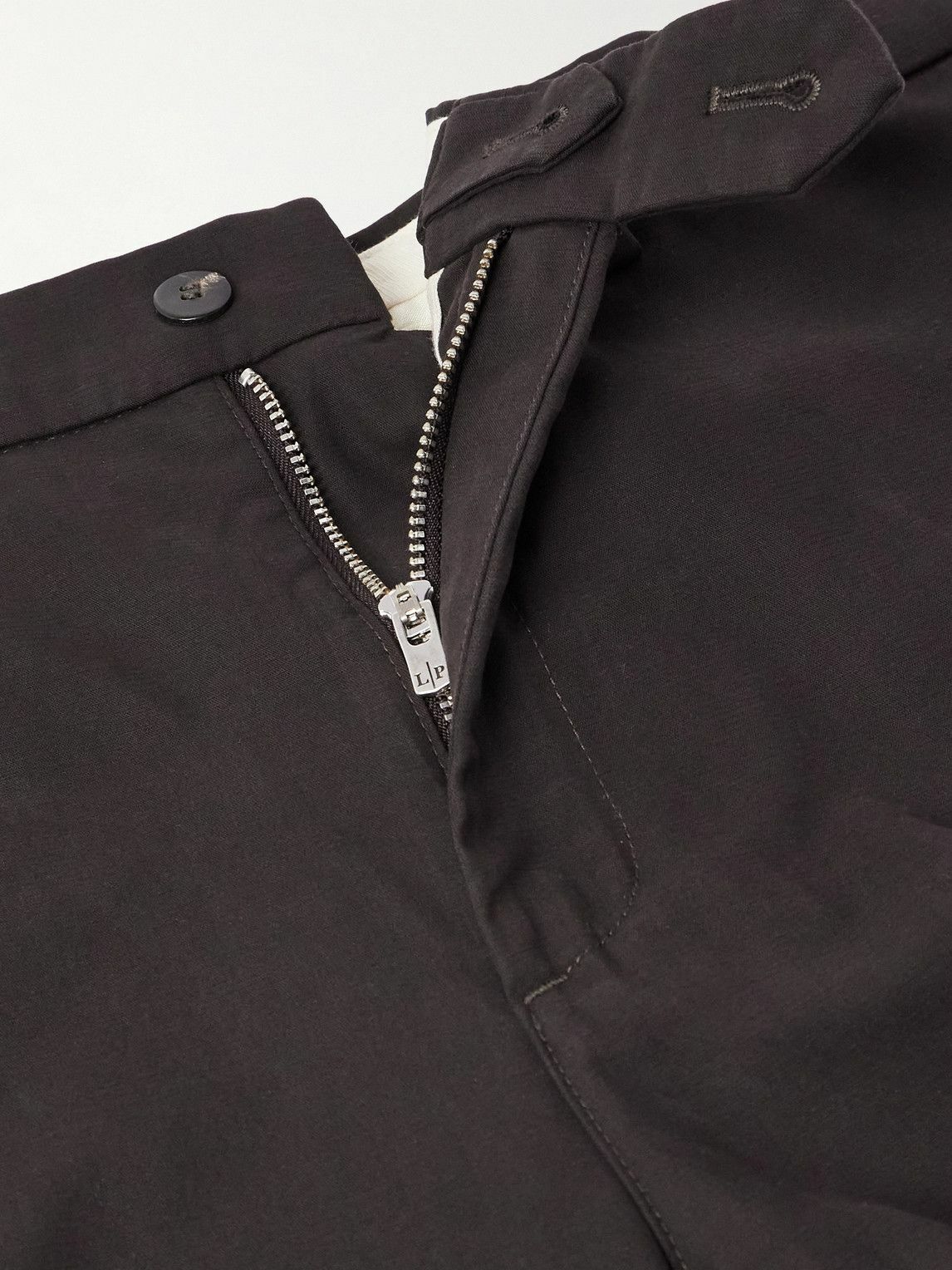 Loro Piana - Carlo Hyannis Tapered Cotton-Blend Trousers - Brown