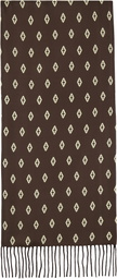 BEAMS PLUS Brown Reversible Silk/Cashmere Scarf
