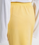 Acne Studios Faded cotton-blend midi skirt