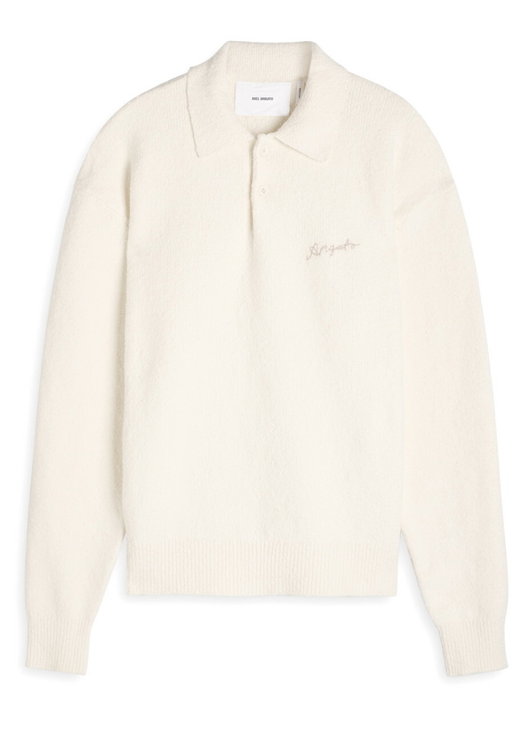 Photo: Axel Arigato Scribble Cotton-blend Polo Jumper Off White