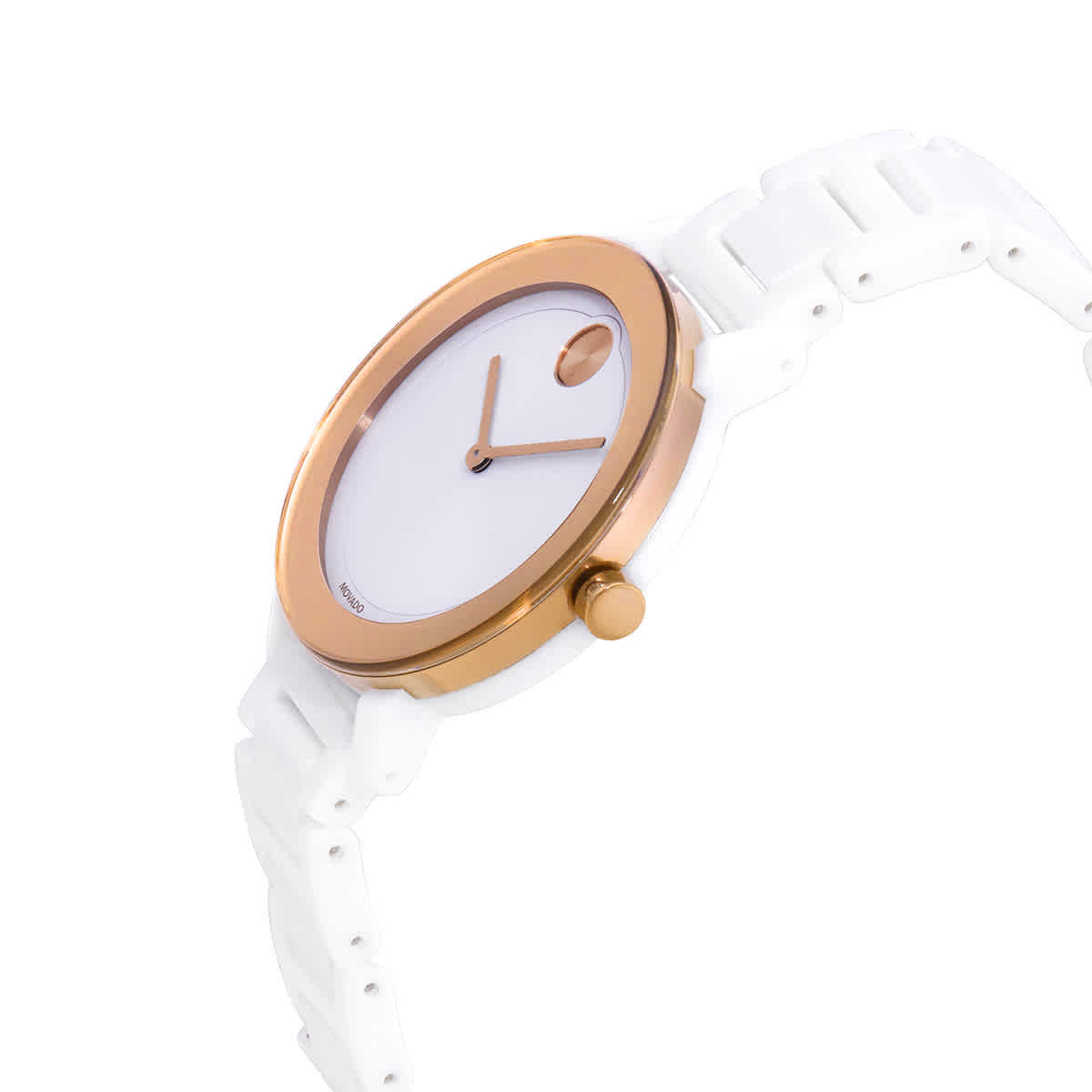 Movado Bold Evolution Quartz White Dial Ladies Watch 3600753